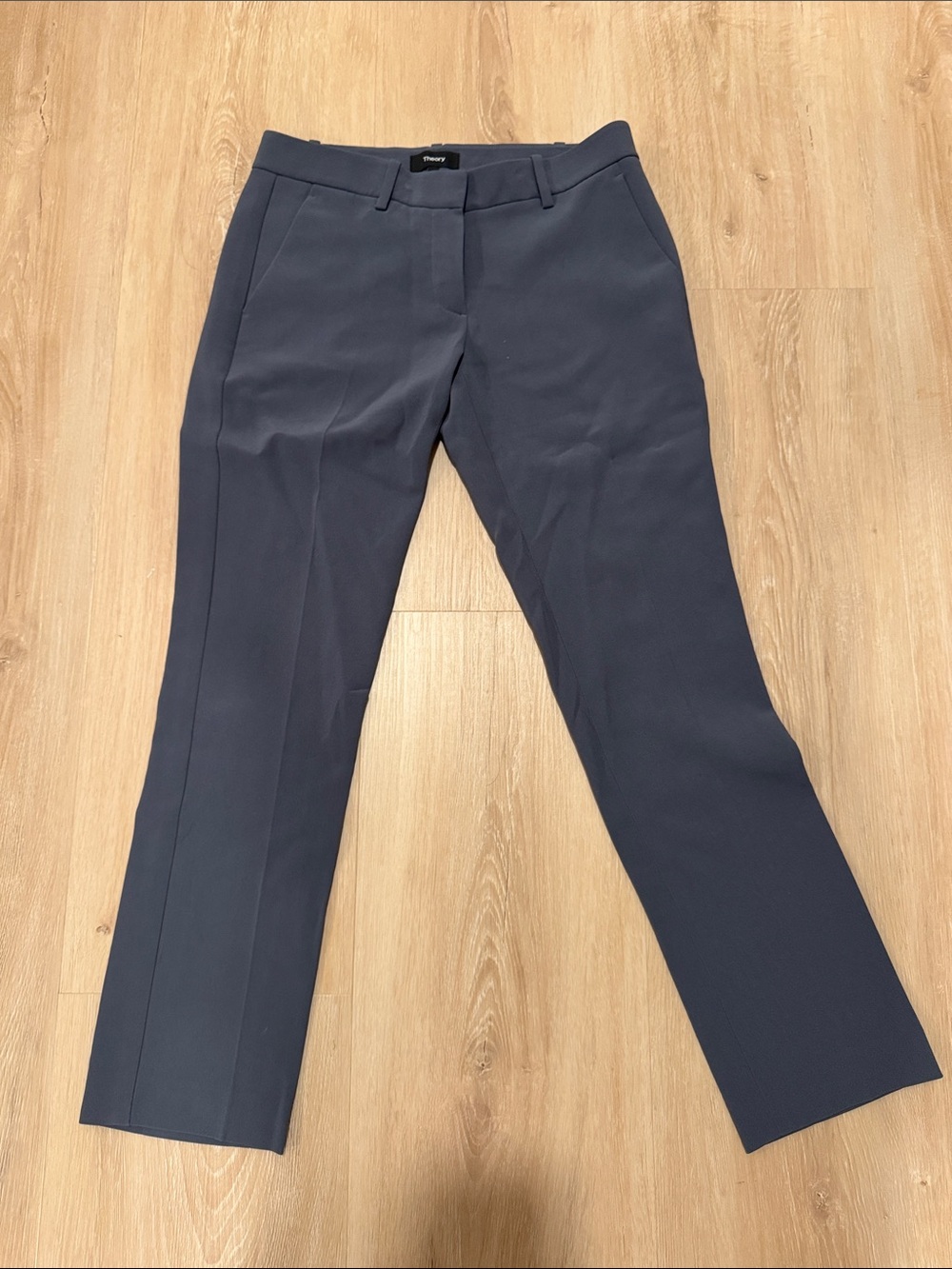 Theory Slate Blue Tailored Dress Pants